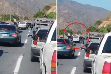 ¡VEA! El momento en el que comando del Sebin detuvo a Juan Guaidó en la Caracas-La Guaira (+Video)