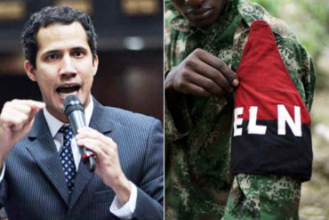 ¡ASÍ LO DIJO! Guaidó aseguró que el ELN hace una «ocupación irregular» de territorio venezolano