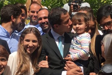 ¡UNA TERNURITA! El conmovedor encuentro entre Juan Guaidó y su hija este #31Ene (+Foto +Awww)