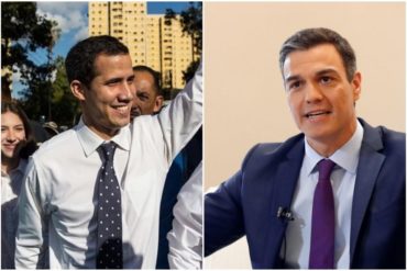 ¡A NICO LE DARÁ UN SOPONCIO! Presidente español Pedro Sánchez manifiesta su total respaldo a Juan Guaidó