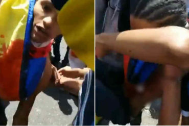 ¡DESESPERANTE! El impactante momento en que trasladan a un joven herido de bala durante protestas: «Tú eres fuerte, no te vayas a morir» (+Video sensible)