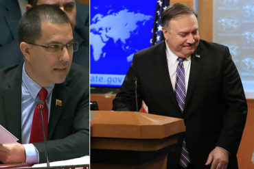 ¡SEPA! Arreaza amenazó a Pompeo con enviarlo ante la justicia por el “robo” de $40 millones: “El pirata de Estado de Trump”