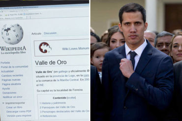 ¡NO LE GUSTARA A NICO! Juan Guaidó ya aparece como presidente interino de Venezuela en Wikipedia (+Captura) (El chavismo se retuerce)