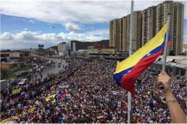 ¡LLENOS DE ESPERANZA! En Lechería se desbordaron las calles en contra de Nicolás Maduro este #23Ene (+Fotos +Video)