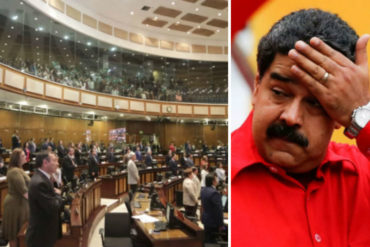 ¡TOMA, NICO! Legisladores de Ecuador también le dieron la espalda a Maduro y lo desconocerán como presidente este #10Ene