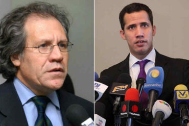 ¡ALIADOS! Almagro llamó a Guaidó para expresarle su respaldo: Tenemos el compromiso de trabajar contra el régimen