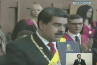 ¡LA EMBARRADA! Las primeras palabras de Maduro al ser juramentado: «Me gradué» (+Video)