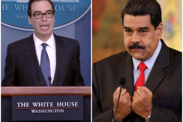 ¡ASÍ LO DIJO! Mnuchin sobre nuevas sanciones: «EEUU apuntará a aquellos que se benefician corruptamente del pueblo venezolano»