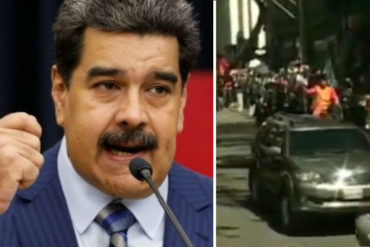 ¿TENDRÁ MIEDO? Maduro llega  para presentar Memoria y Cuenta en vehículo blindado y rodeado de escoltas (+Fotos)