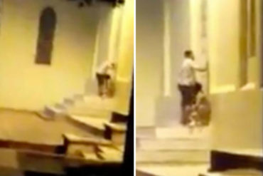 ¡SANTO PECADO! Agarraron a una parejita teniendo sexo oral frente a un iglesia este #1ene  (+Qué vergüenza) (+Video)