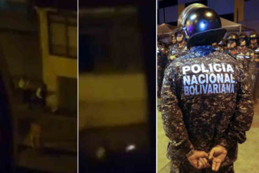 ¡GRAVE! Captan en video a funcionarios de la PNB usando armas de fuego contra protestantes (+Video)