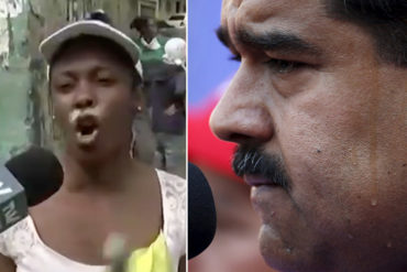 ¡DURO! Manifestante en protesta en Cotiza le lanza dardo a Maduro: «Él gordo como un cochino y uno aquí, pasando hambre» (+Video)