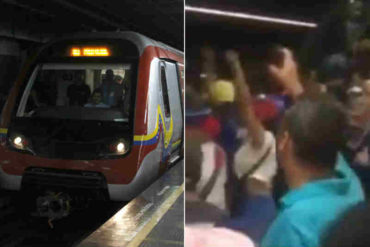 ¡NI CILIA LO QUIERE! La espontánea protesta dentro del Metro de Caracas contra Maduro: “Y va a caer, y va a caer” (+Video)