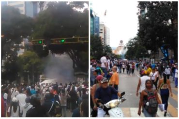 ¡ATENCIÓN! Reportan fuerte represión en Chacaíto este #23Ene tras juramentación de Guaidó (+Videos)