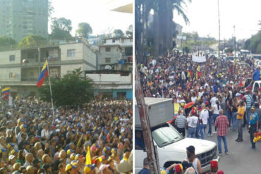 ¡IMPRESIONANTE! Ciudadanos marcharon por San Antonio de los Altos antes de llegar al cabildo abierto de este #21Ene (+Fotos) (+Videos)