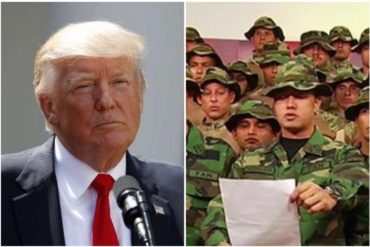 ¡ATENCIÓN! Militares venezolanos en el exterior le piden a Donald Trump armas y ayuda militar (+Video)
