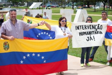 ¡SE LO CONTAMOS! Venezolanos en Brasil también exigen la salida de Maduro y que llegue la ayuda (+Fotos)