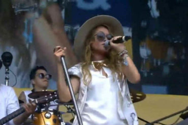 ¡SOLIDARIA! Paulina Rubio desde el Venezuela Aid Live: «Queremos una Venezuela libre» (+Video)