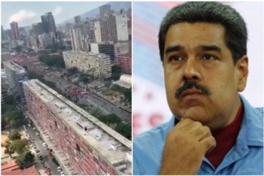 ¡UNA FARSA! No lo verás en VTV: Así de vacía lucía la avenida Bolívar mientras Maduro dirigía su discurso (+Videos)