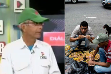 ¡SE LE CAYÓ EL CEREBRO! Chavista afirma en televisión que hay que acabar con los restaurantes para que la gente no coma basura (+Video)