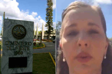 ¡SIN RESPETO! Esposa de Simonovis denunció que la tumba de su hija en el Cementerio del Este fue profanada (+Video)