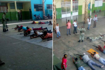 ¡POR FAVOR! La penosas prácticas militares de chavistas de brigadas de “defensa” que harán reír a los marines (+Videos penosos)