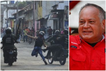 ¡INDOLENCIA! Diosdado calificó el #23Feb como jornada histórica: “Los hicimos correr, los hicimos huir” (No habló de los muertos y heridos)