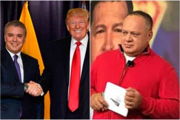 ¡QUÉ DESCARO! Diosdado sobre reunión Trump-Duque: ¿De la droga no hablaron?