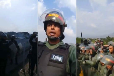 ¡QUÉ ABUSO! GNB dan órdenes a policías colombianos en la frontera: Controlen su país, no permitan que esos guarimberos estén ahí (+Video)