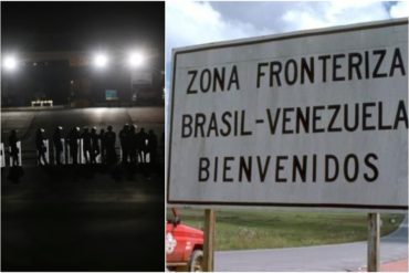 ¡NO ESCUCHAN CONSEJO! Soldados permanecen de pie para bloquear el paso de la ayuda humanitaria en frontera con Brasil (+Foto)