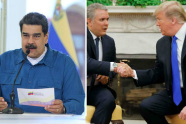 ¡NO LE GUSTÓ! Maduro crítico el encuentro entre Duque y Trump: «Fue un festín de odio contra Venezuela»