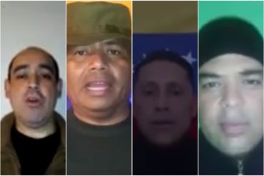 ¡TE QUEDAS SOLO, NICO! Militares activos y retirados reconocen a Guaidó como presidente encargado y piden a la FANB que se ponga del lado del “pueblo” (+Video)