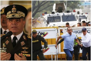 ¡ESTÁ PICADO! El grosero mensaje de Padrino López a los militares que desconocen a Maduro (+Video) (Ya se han ido más de 500)