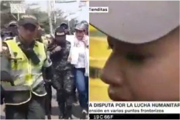 ¡CONMOVEDOR MOMENTO! Dos funcionarias de la PNB cruzaron a Colombia y se ponen a las órdenes de Guaidó (+Video)