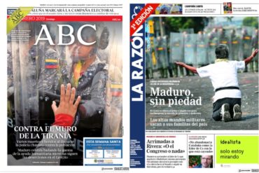 ¡EL MUNDO ES TESTIGO! Represión del régimen de Maduro por ingreso de ayuda humanitaria fue primera plana en la prensa mundial (+Fotos)