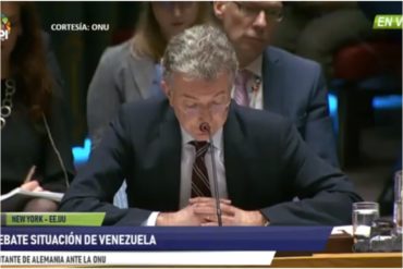 ¡CLARITO! Embajador de Alemania en la ONU: “En Venezuela se están violando los DDHH y por eso debemos intervenir” (+Video)