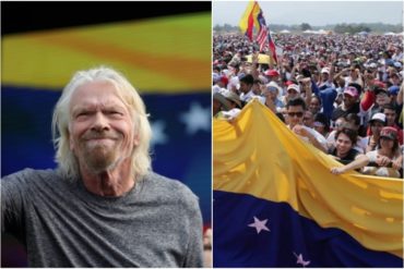 ¡ASÍ BRANSON CERRÓ EL CONCIERTO! El contundente grito de “Libertad” que resonó en el Venezuela Aid Live (+Video)