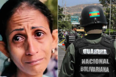 ¡QUÉ ABUSO! La amenaza de funcionarios de la GNB a una madre venezolana en la frontera (+Video)