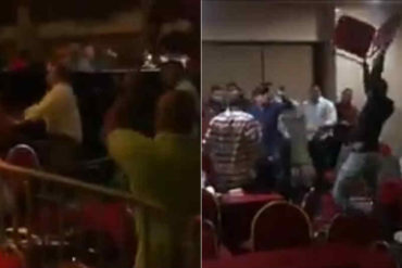 ¡HORROR! Funcionarios de Omar Prieto se cayeron a golpes en un concierto de vallenato en Maracaibo (+Video)