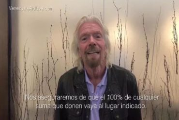 ¡SE LO MOSTRAMOS! El nuevo video que publicó Richard Branson invitando al concierto Venezuela Aid Live