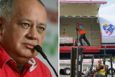 ¿LE CREEMOS? Cabello desmiente que avión de Puerto Rico con ayuda humanitaria haya ingresado al país