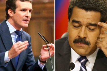 ¡DE FRENTE! Pablo Casado abogó por «derrocar inmediatamente» a Maduro: Lo tildó de «sátrapa» y «tirano»