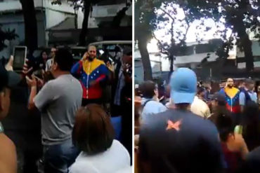 ¡LE MOSTRAMOS! Colectivos intentaron dispersar asamblea ciudadana en Caracas (les respondieron con consignas y cacerolazos) (+Video)