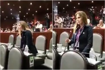 ¡DE FRENTE! Diputada mexicana le cantó sus verdades al representante enviado a toma de posesión de Maduro: «¿A usted qué se le perdió en Venezuela?» (+Video)