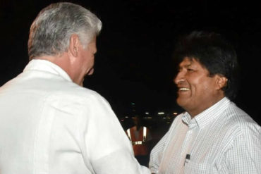 ¡JOYITAS! Evo Morales se reúne en Cuba con Díaz-Canel para ratificar apoyo a Maduro