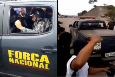 ¡LE MOSTRAMOS! Así recibieron los venezolanos a las fuerzas especiales brasileñas en Paracaima (+Video)