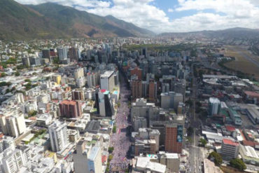 ¡SE DESBORDÓ CARACAS! Impresionantes fotos aéreas de la movilización en Caracas este #12F (No lo verás en VTV)