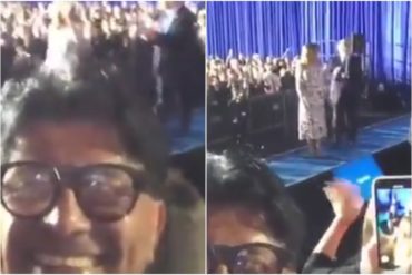 ¡NO AGUANTABA LA EMOCIÓN! Franklin Virgüez estuvo a pocos metros de Trump durante discurso en Florida este #18Feb (+Video)