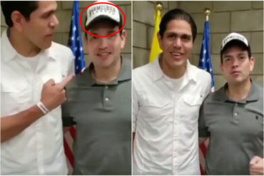 ¡MÍRELO USTED MISMO! El mensaje en la gorra que le obsequiaron a Marco Rubio: “Vamos bien” (+Video)