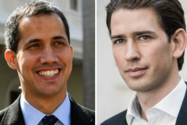 ¡SEPA! Guaidó felicitó a Sebastian Kurz por su victoria en comicios de Austria y le agradeció su respaldo